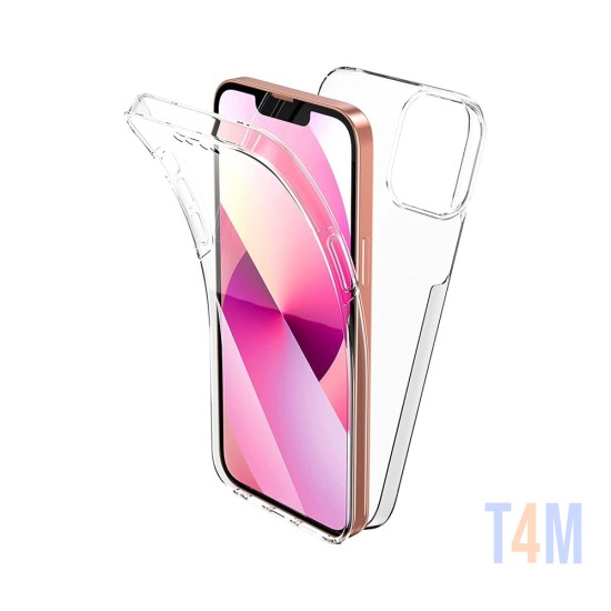 Capa de Silicone 360º para Apple iPhone 12 Pro Max Transparente